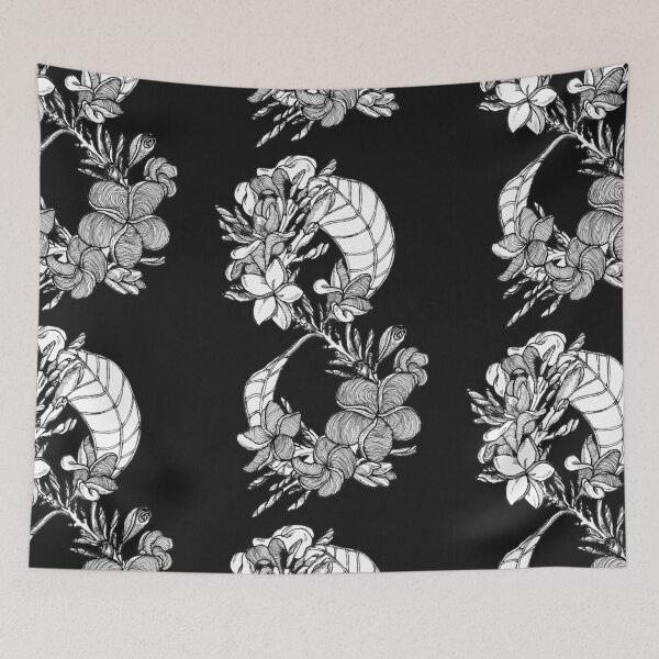 Item preview, Plumeria Infinity (Frangipani) Flower Pattern designed and sold by kikoeart.