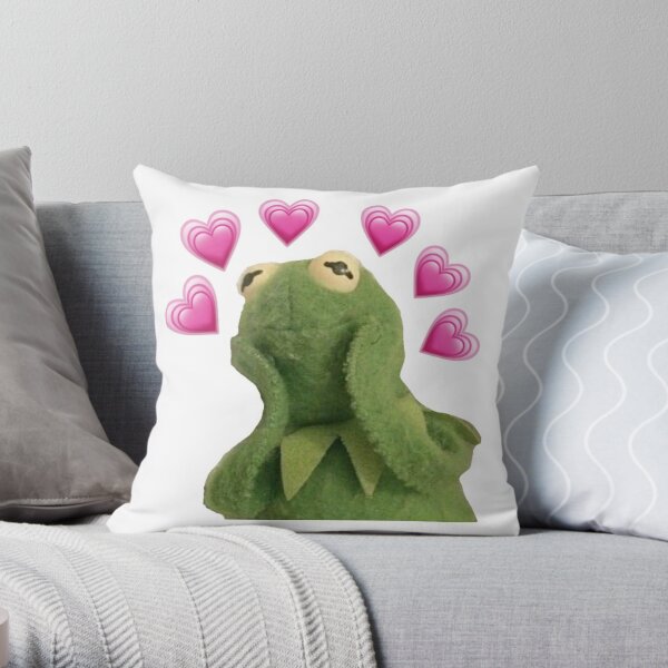 Sofa Pillow Cushion, Funny Frog Kermit, Kermit Frog Sad