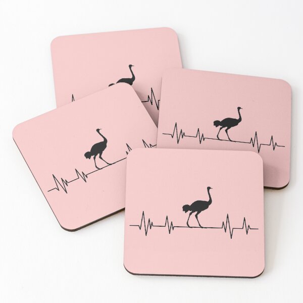 Item preview, Common ostrich heartbeat Birthday Ostrich lover  designed and sold by ELmezz.