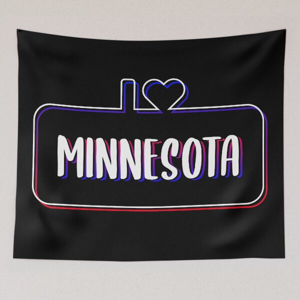 Item preview, I Love Minnesota Colorful Neon Text designed and sold by RADesigns21.