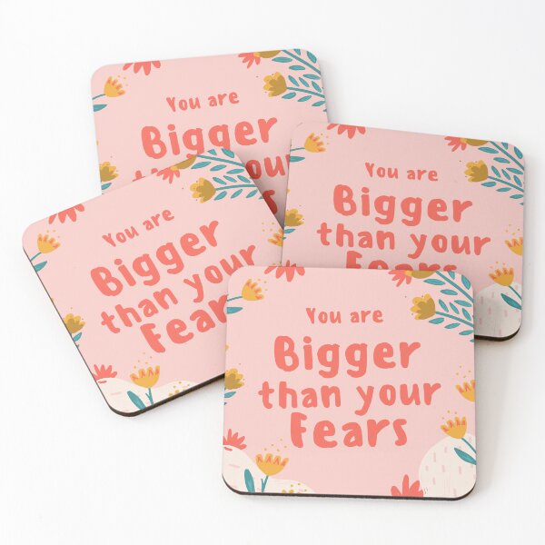 Item preview, You are bigger than your fears, motivation quotes designed and sold by Argyburgy.