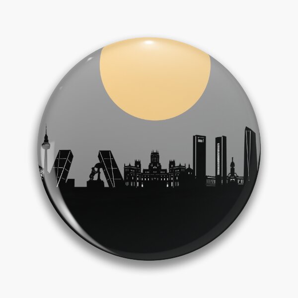 Item preview, madrid skyline minimal designed and sold by BekimART2.