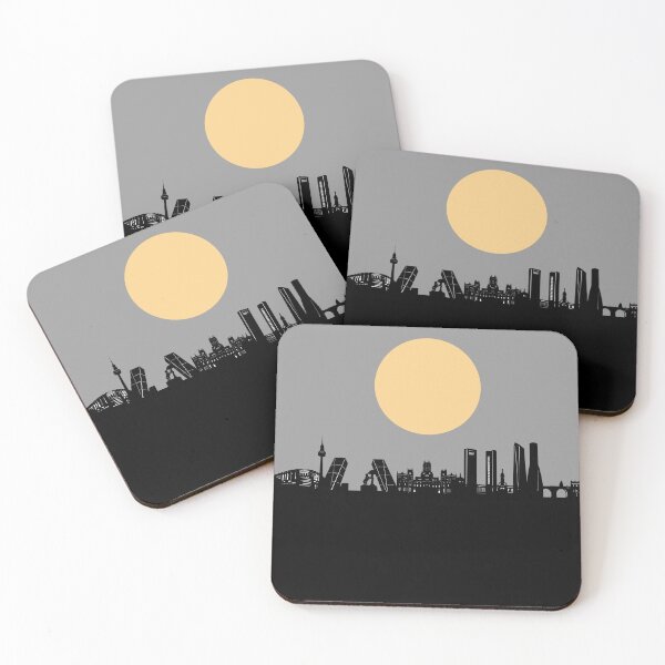 Item preview, madrid skyline minimal designed and sold by BekimART2.