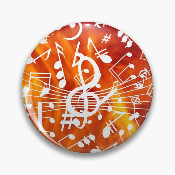 Artikelvorschau, Music Note Flames Pattern entworfen und verkauft von kyds.