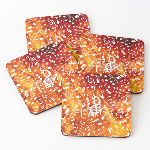 Item preview, Music Note Flames Pattern designed and sold by kyds.