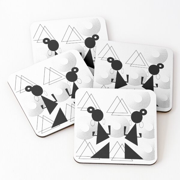 Item preview, Abstract women - geometric shapes designed and sold by Sonia dutta_art.