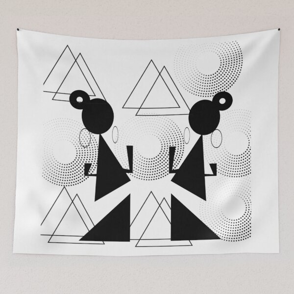 Item preview, Abstract women - geometric shapes designed and sold by Sonia dutta_art.
