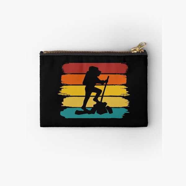 Item preview, Backpacker Hiker - Retro Brush Stripes designed and sold by HeatherPore.