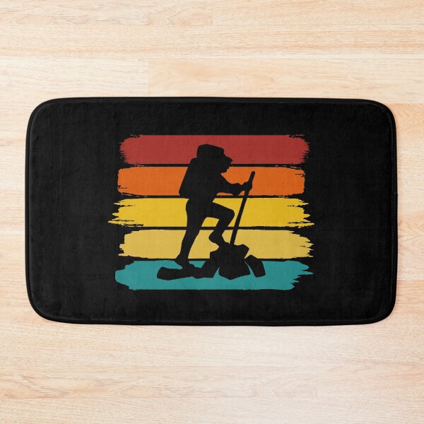 Item preview, Backpacker Hiker - Retro Brush Stripes designed and sold by HeatherPore.
