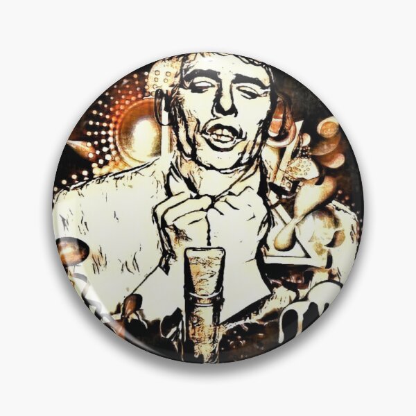 Item preview, Abstract Jaques Brel modern graphic white gold black designed and sold by Digibee.