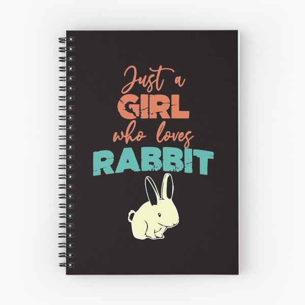 Item preview, Just A Girl Who Loves Rabbit - Cute Rabbit and Text Effects Gift Idea designed and sold by leo121687.