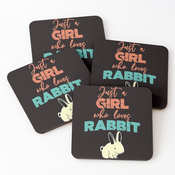 Item preview, Just A Girl Who Loves Rabbit - Cute Rabbit and Text Effects Gift Idea designed and sold by leo121687.