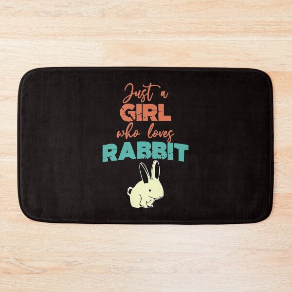 Item preview, Just A Girl Who Loves Rabbit - Cute Rabbit and Text Effects Gift Idea designed and sold by leo121687.