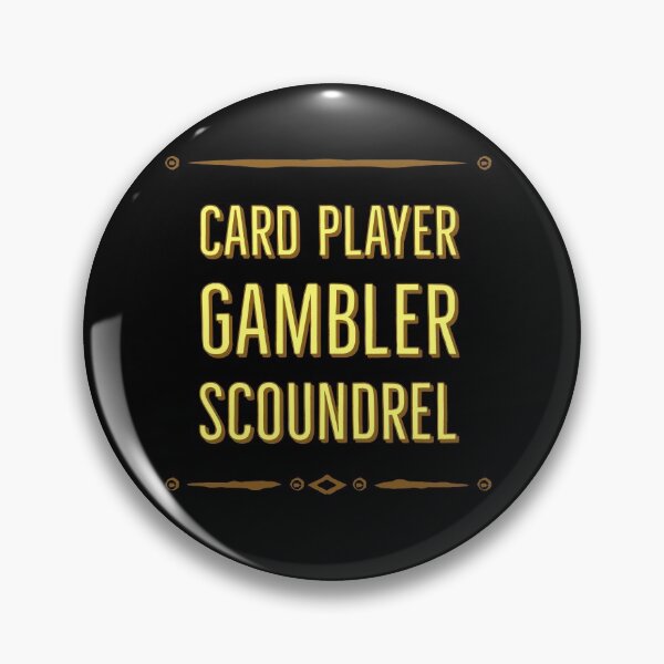 Item preview, Card player gambler scoundrel  designed and sold by QuoteableTees.