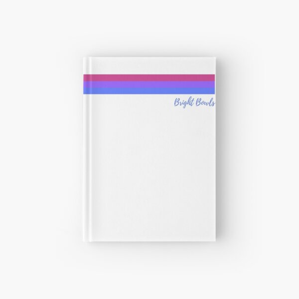 pink purple blue stripes Hardcover Journal
