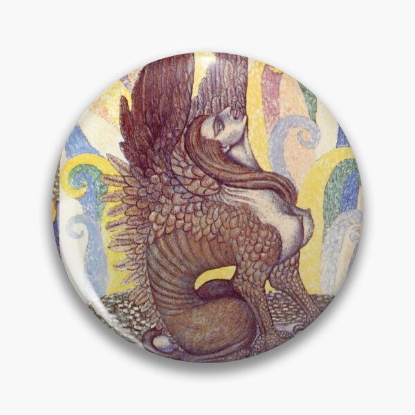 Item preview, Vampire in the form of a sphinx designed and sold by Vintage Designs +.