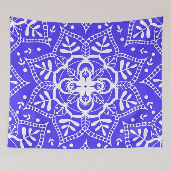 Item preview, Mandala Purple Blue bkgrd designed and sold by Orchyd.
