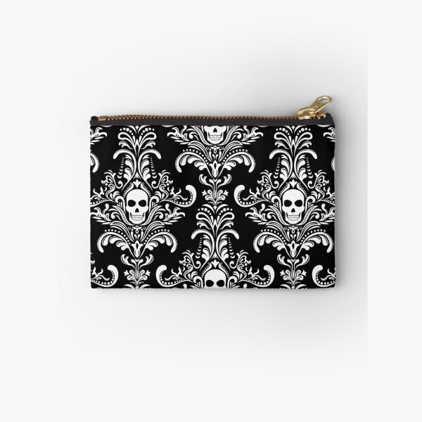 Item preview, Skulls Damask Goth Halloween Pattern designed and sold by mrhighsky.
