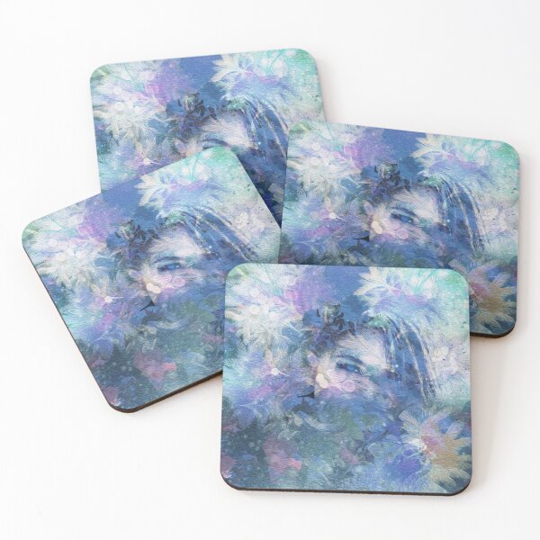Item preview, Blue Eyes and Winter Flowers designed and sold by MONLart.