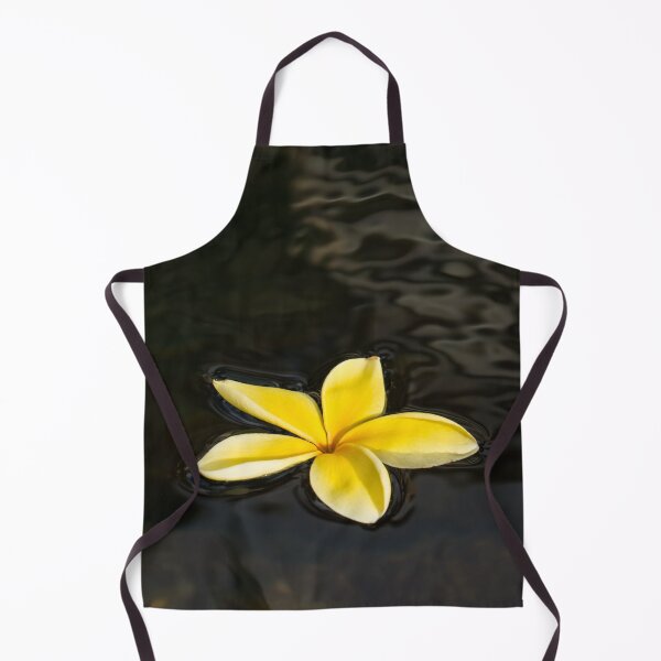 Item preview, Golden Yellow - Sparkling Plumeria Blossom in Dark Waters designed and sold by Georgia Mizuleva.
