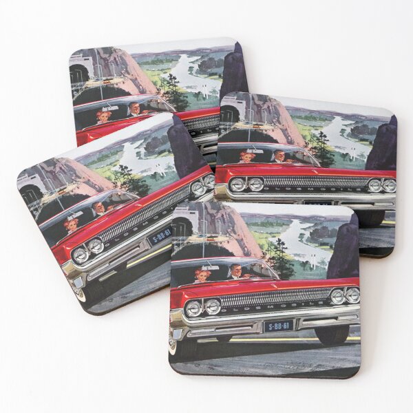 Artikelvorschau, Flossen & Chrom Oldtimer Werbung entworfen und verkauft von OldschoolTs.