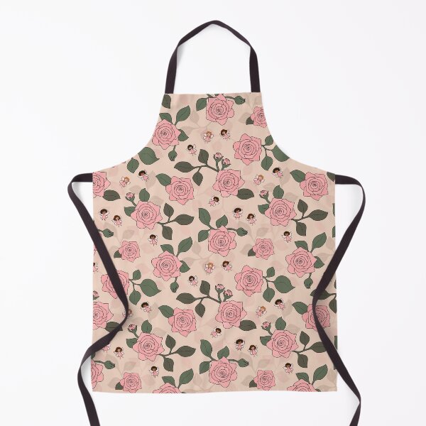Item preview, Roses and Fairies Pattern - Pink and Green designed and sold by nutmegfairy.