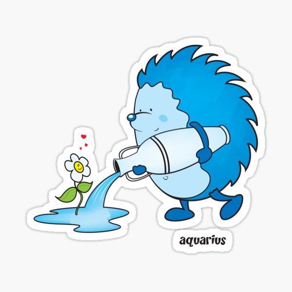 funny zodiac/aquarius Sticker