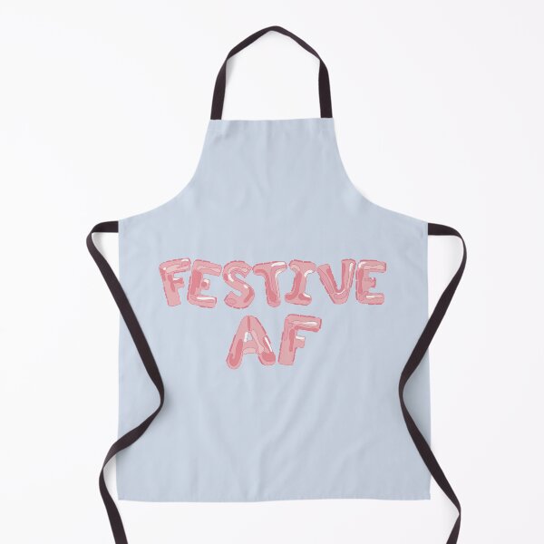 Item preview, Festive AF- in pink balloon lettering designed and sold by Tana-B.