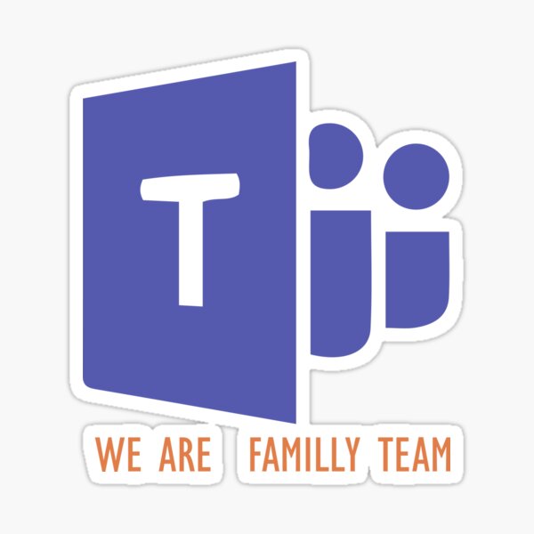 Sticker Microsoft Teams Teams Redbubble