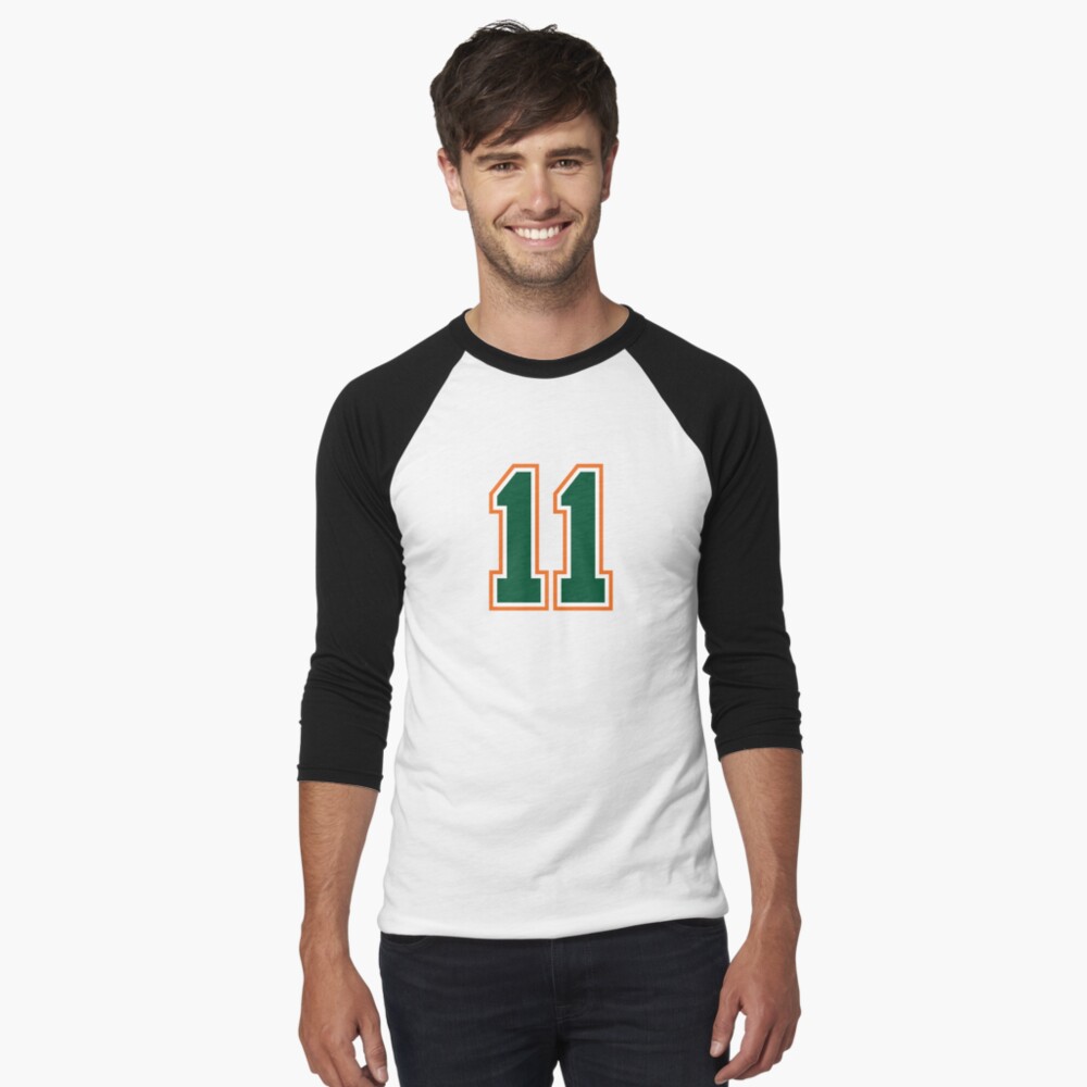 11 Jersey Number Number Eleven Straight From Miami Sticker for Sale by  Urosek