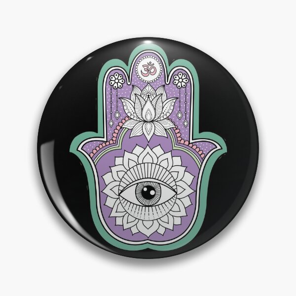 Item preview, Purple Hamsa Hand  designed and sold by SuperrSunday.