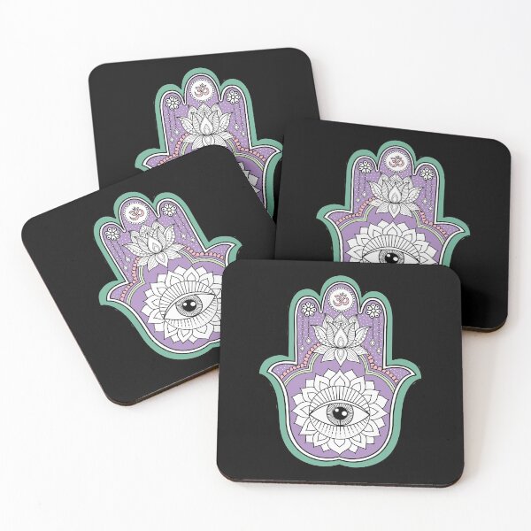 Item preview, Purple Hamsa Hand  designed and sold by SuperrSunday.