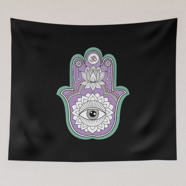 Item preview, Purple Hamsa Hand  designed and sold by SuperrSunday.