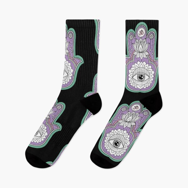 Item preview, Purple Hamsa Hand  designed and sold by SuperrSunday.