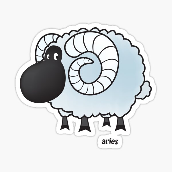 funny zodiac/aries Sticker