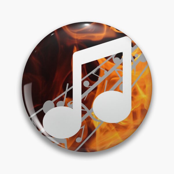 Artikelvorschau, Music Note Flames Pattern 2 entworfen und verkauft von kyds.