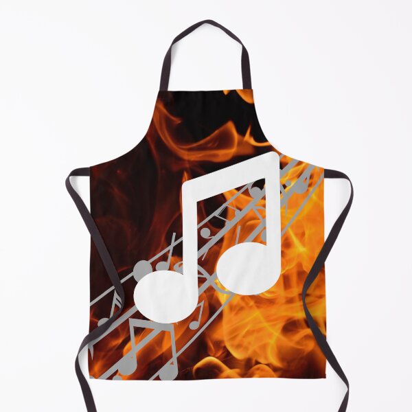 Item preview, Music Note Flames Pattern 2 designed and sold by kyds.