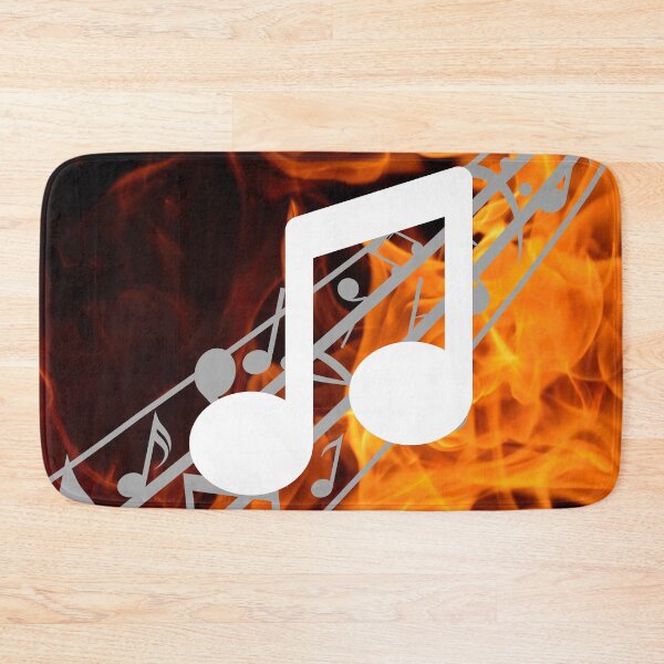 Item preview, Music Note Flames Pattern 2 designed and sold by kyds.
