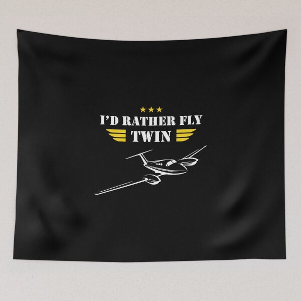 Item preview, I'D RATHER FLY TWIN - Aviation Addiction designed and sold by pannolinno.
