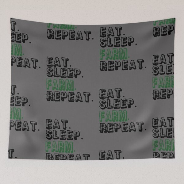 Item preview, Eat Sleep Farm Repeat Funny Farmers designed and sold by ByTekk.