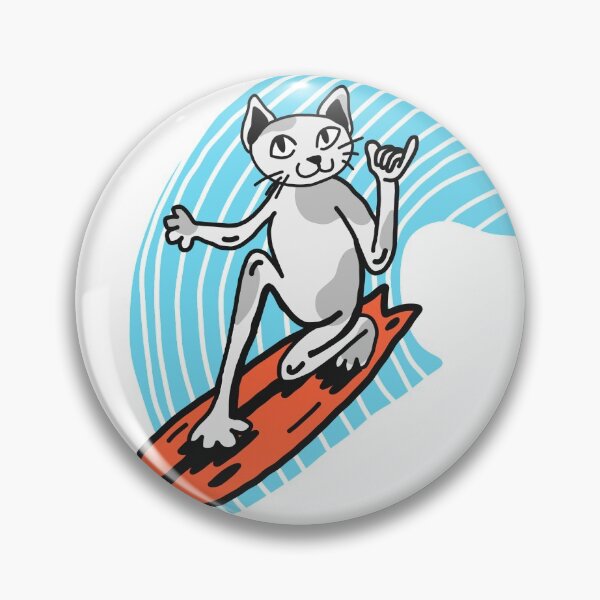 Item preview, SURF cat cat lover cats funny cats designed and sold by Tropical Blood.