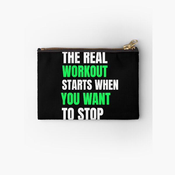 Item preview, THE REAL WORKOUT STARTS WHEN YOU WANT TO STOP  designed and sold by One-Ambition-Co.