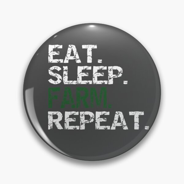 Item preview, Eat Sleep Farm Repeat Funny Farming designed and sold by ByTekk.