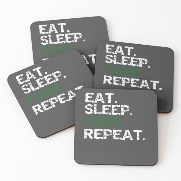 Item preview, Eat Sleep Farm Repeat Funny Farming designed and sold by ByTekk.