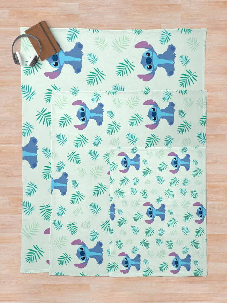 Disney Lilo & Stitch Plaid Motif feuilles de palmier : : Maison