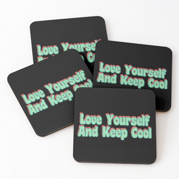 Item preview, Love Yourself And Keep Cool Retro Colors designed and sold by happinestSHOP.