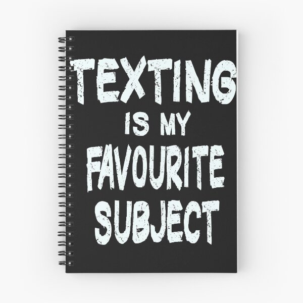 Item preview, texting is my favourite subject designed and sold by Urbo Panda.