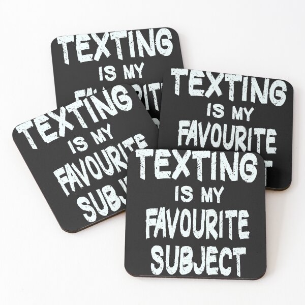 Item preview, texting is my favourite subject designed and sold by Urbo Panda.