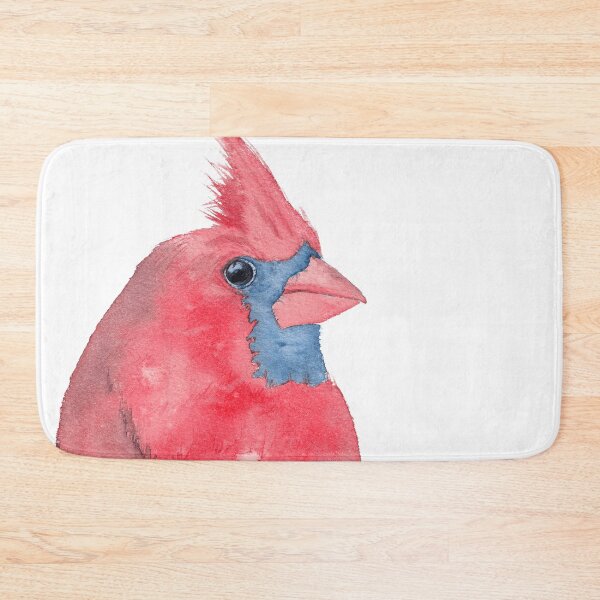 Item preview, Northem cardinal red watercolor bird designed and sold by L'Atelier Oranjade.
