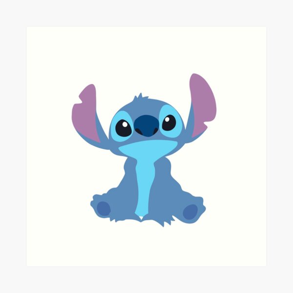 Cute stitch alien Art Print